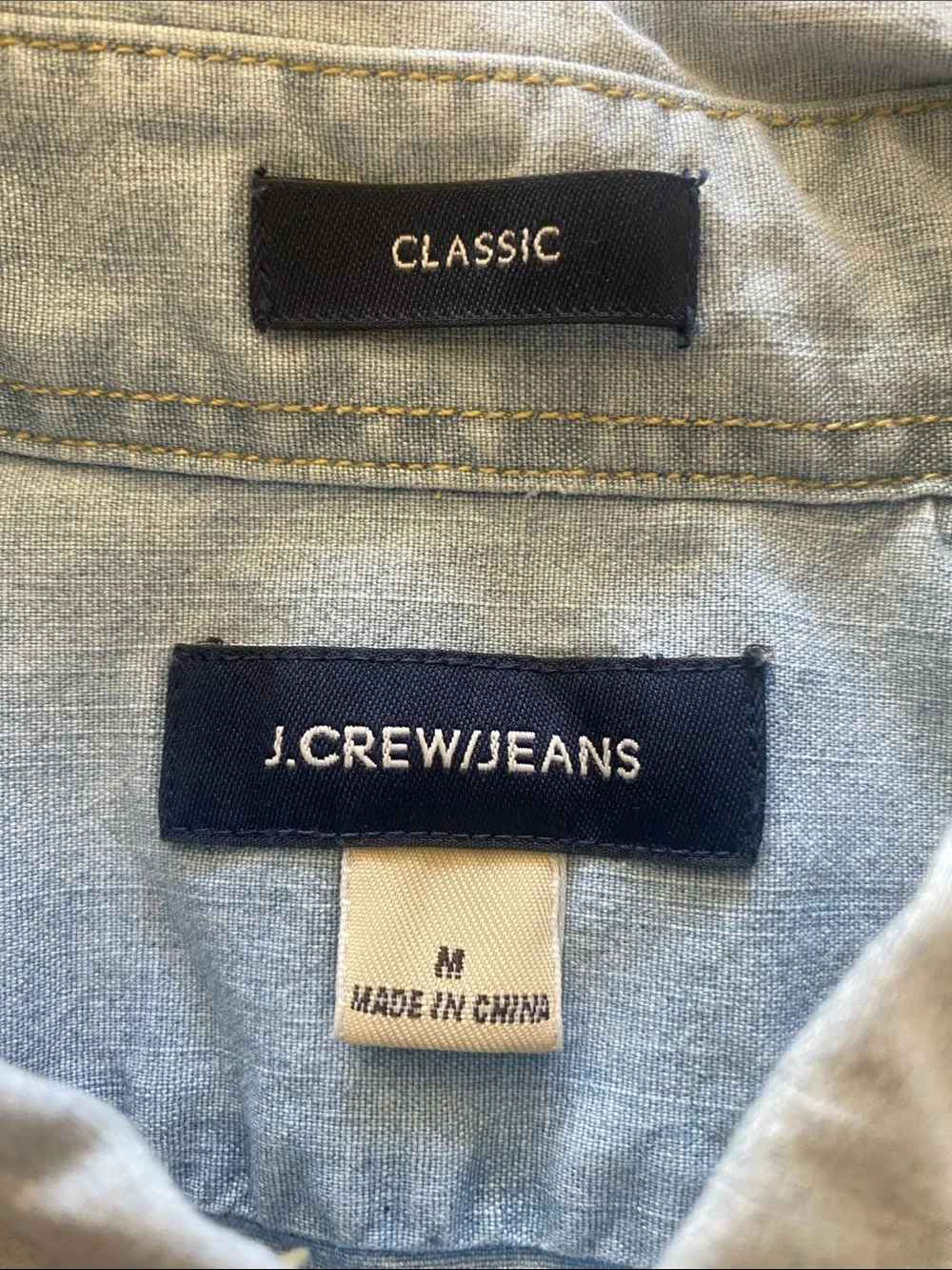J Crew classes Men's Casual cotton Button-Down Shirt - Slate Blue